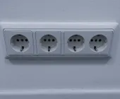 Наша работа Установка блока розеток в офис фото 1